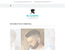 Tablet Screenshot of blackbirdsalon.com